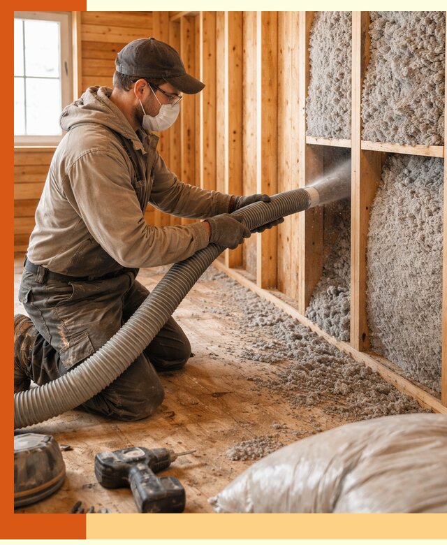 Утепление дачного дома эковатой в Великих Луках — быстро и надёжно