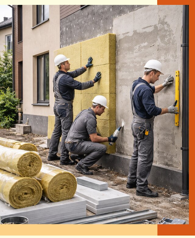 Утепление таунхауса в Великих Луках от 7443 руб/м2 — комплекс под ключ | ТепломастерВкл