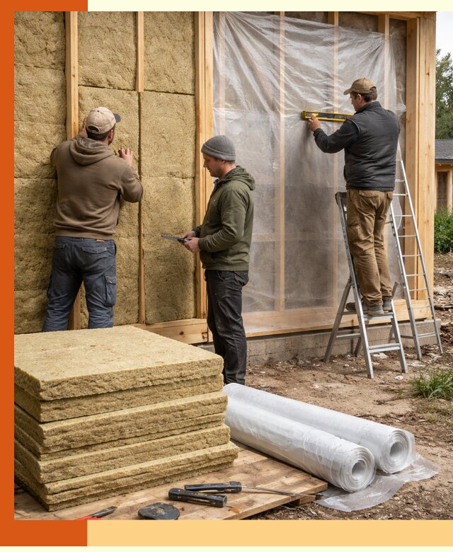 Утепление каркасного дома в Великих Луках под ключ с гарантией качества