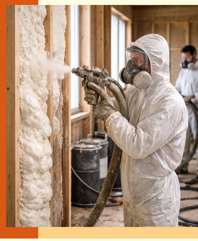 Утепление каркасного дома пенополиуретаном в Великих Луках