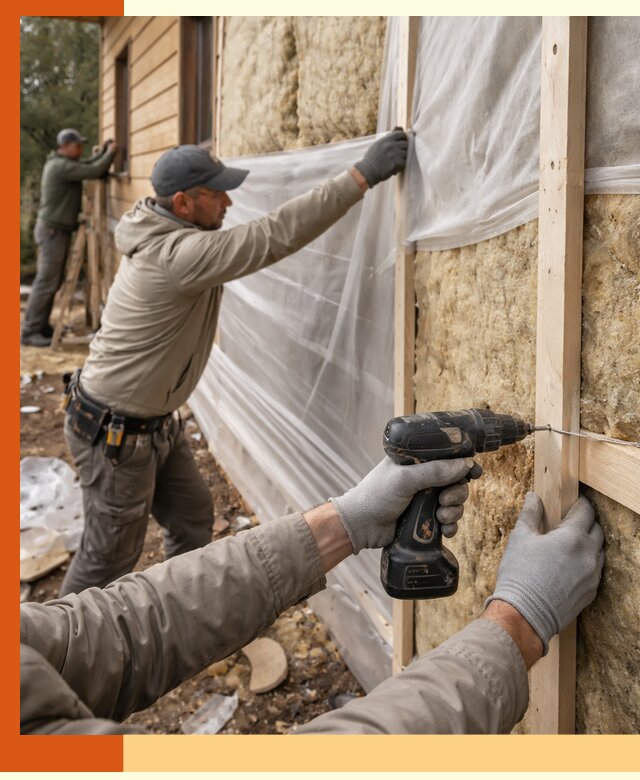Утепление дома из бруса в Великих Луках качественно и долговечно