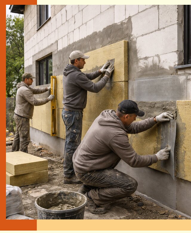 Утепление дома из газобетона в Великих Луках качественно и долговечно