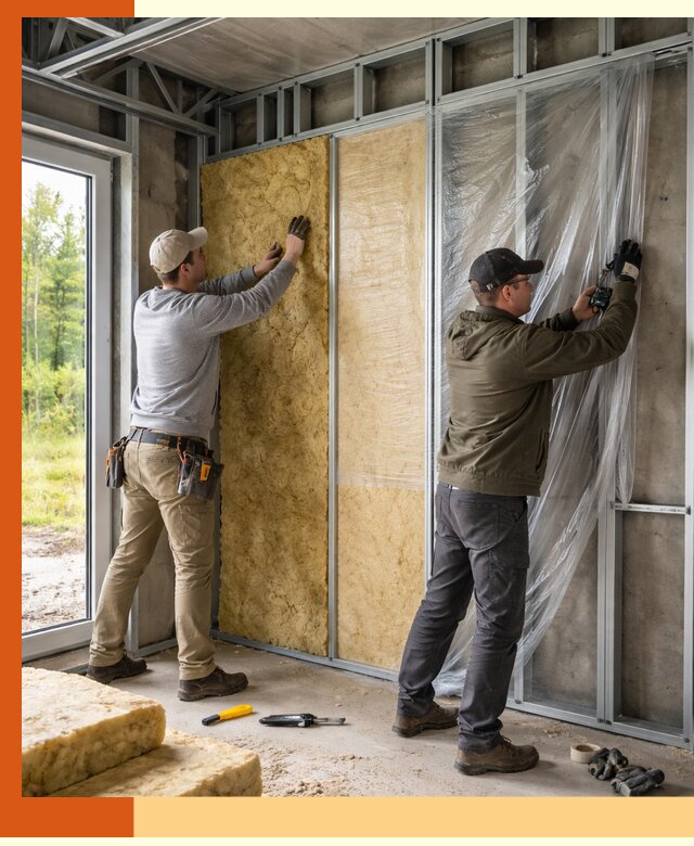 Утепление дома из ЛСТК в Великих Луках с гарантией качества и эффективности