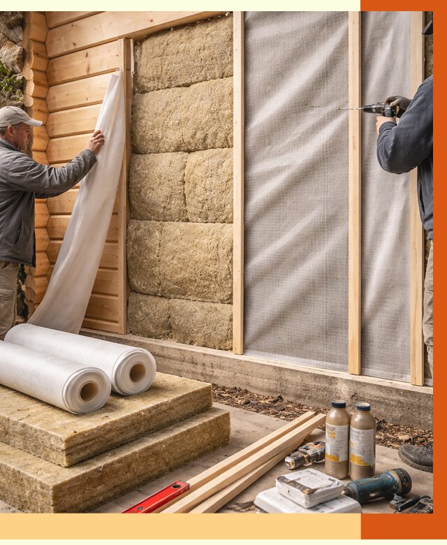 Утепление дома из минибруса в Великих Луках от 4652 руб/м2 — заказать профессионально | ТепломастерВкл