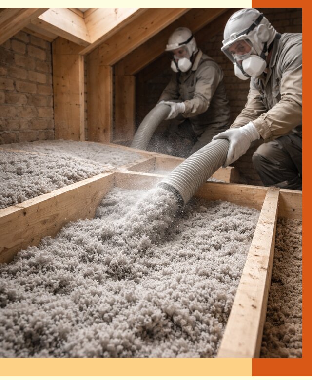 Утепление коттеджа эковатой в Великих Луках от 2584 руб./м² — комплексная задувка и монтаж | ТепломастерВкл