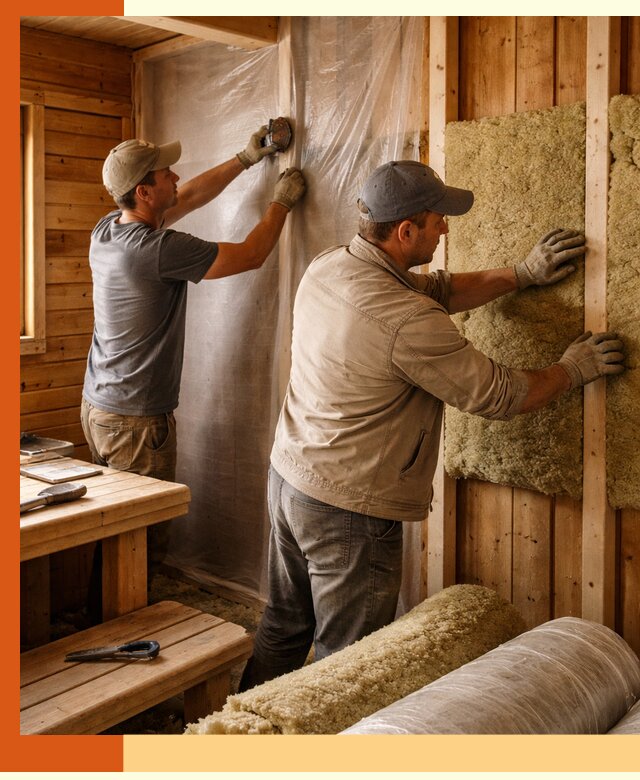 Утепление бани изнутри в Великих Луках качественно и недорого