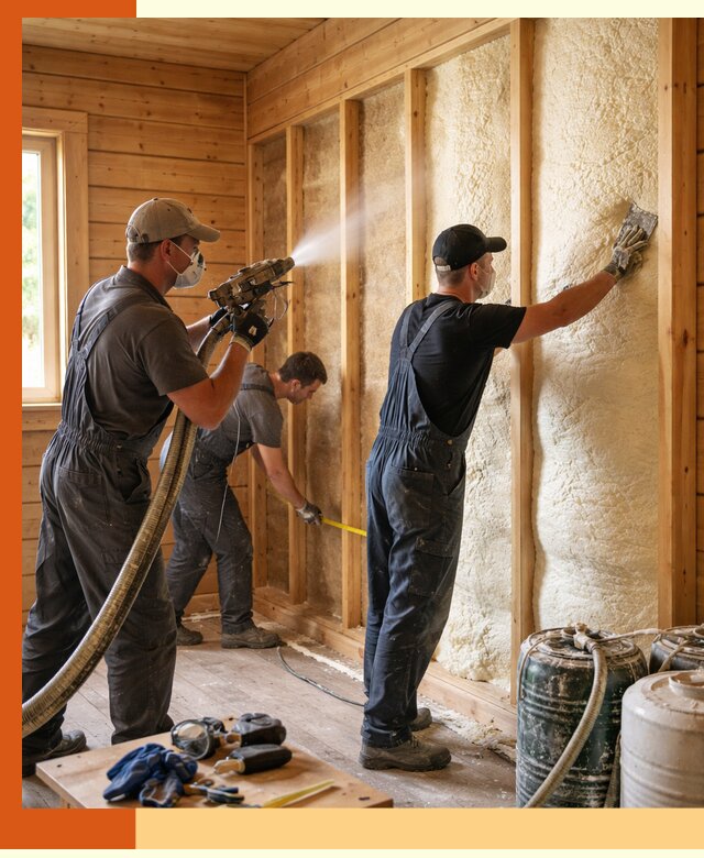 Утепление бани пенополиуретаном (ППУ) в Великих Луках