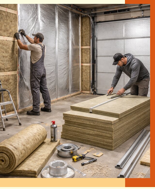 Утепление гаража в Великих Луках от 4652 руб/м2 — комплексное утепление ворот и стен | ТепломастерВкл