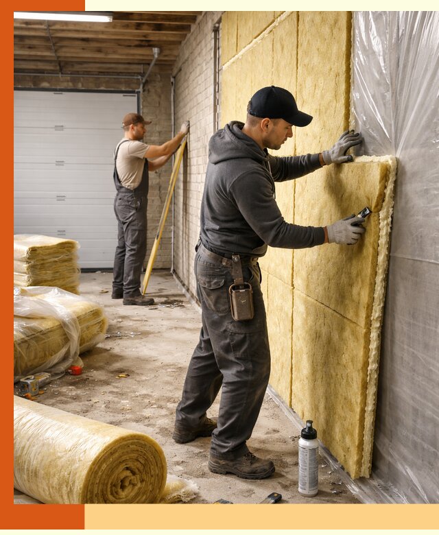 Утепление гаража под ключ в Великих Луках — все виды теплоизоляции