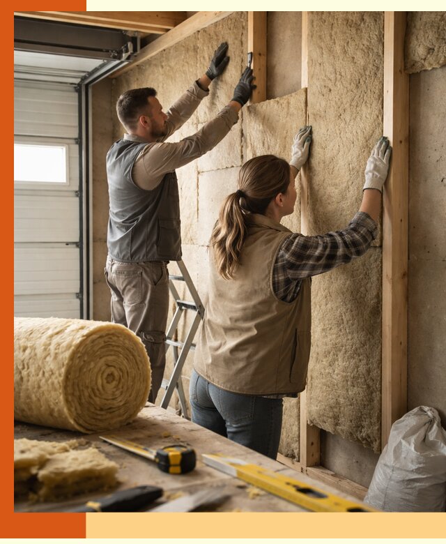 Утепление гаража изнутри в Великих Луках: быстро и надежно