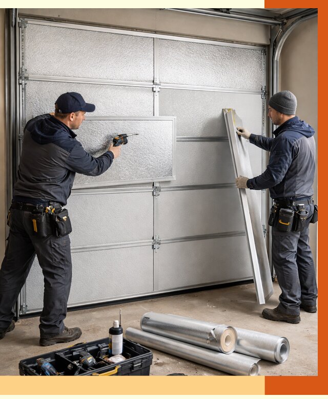 Утепление гаражных ворот в Великих Луках от 8115 руб/м2 — надежно и быстро | ТепломастерВкл