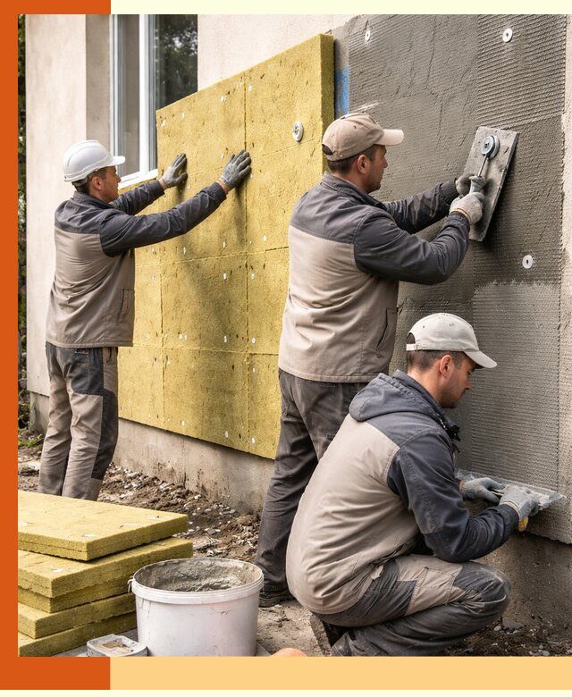 Утепление фасада под штукатурку в Великих Луках — энергоэффективная технология