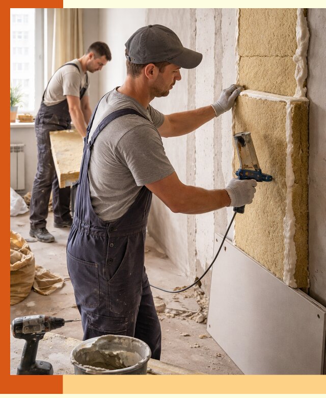 Утепление стен изнутри в Великих Луках — качественно и эффективно