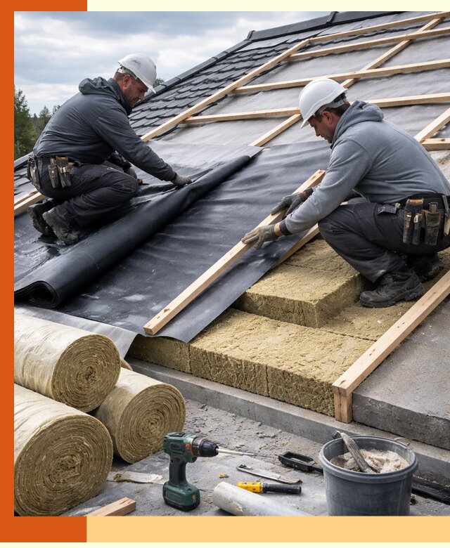 Утепление крыши снаружи в Великих Луках: профессиональная теплоизоляция
