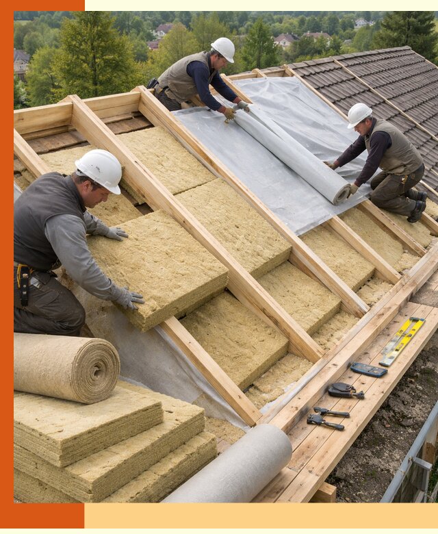 Утепление скатной крыши в Великих Луках качественно и надёжно