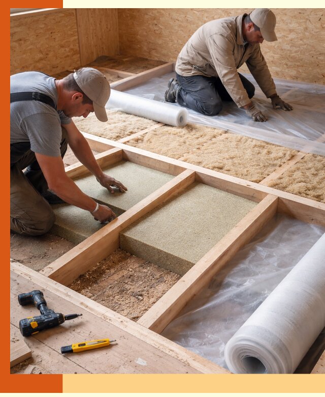 Профессиональное утепление деревянного пола в Великих Луках