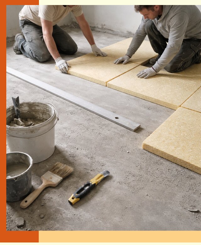 Утепление бетонного пола в Великих Луках профессионально и недорого