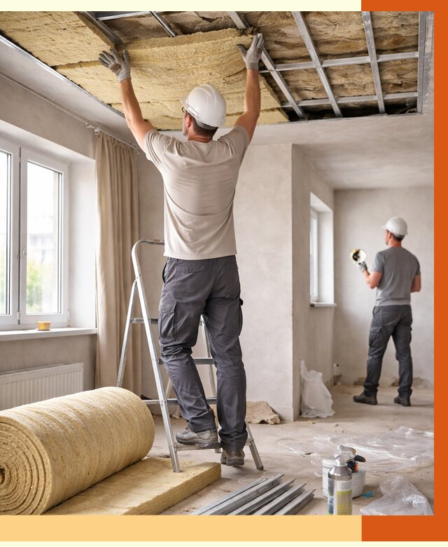 Утепление потолка в частном доме в Великих Луках от 982 руб./м² — работы под ключ | ТепломастерВкл