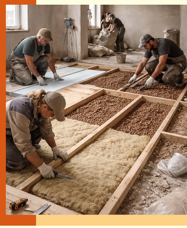 Утепление перекрытий жилых и промышленных зданий в Великих Луках