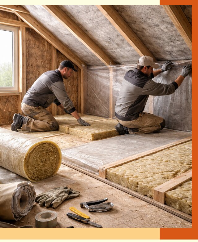 Утепление чердака в Великих Луках от 7753 руб/м² — теплоизоляция и комплексное утепление под ключ | ТепломастерВкл