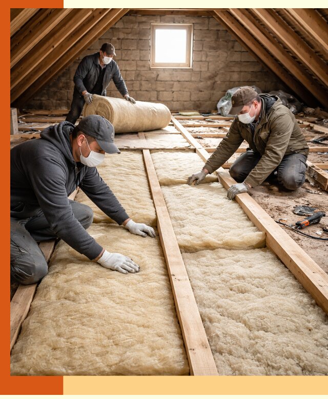 Утепление чердака в Великих Луках — профессиональная теплоизоляция кровли