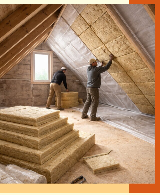 Утепление мансарды в Великих Луках от 2584 руб/м2 — комплексно и под ключ | ТепломастерВкл