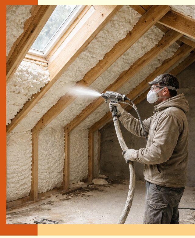 Утепление мансарды ППУ в Великих Луках быстро и надежно