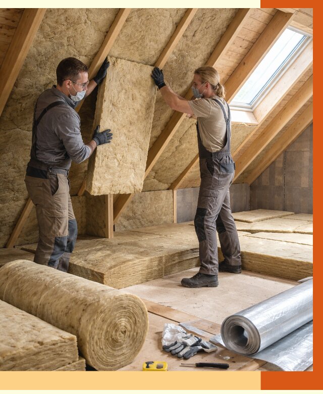 Утепление мансарды минватой в Великих Луках от 4342 руб./м2 — монтаж и пароизоляция | ТепломастерВкл