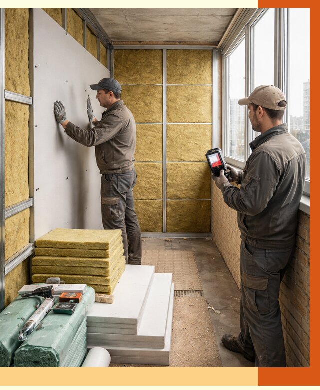 Утепление балкона в Великих Луке от 4652 руб. под ключ | ТепломастерВкл