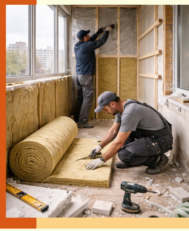 Утепление балкона под ключ в Великих Луке качественно и быстро