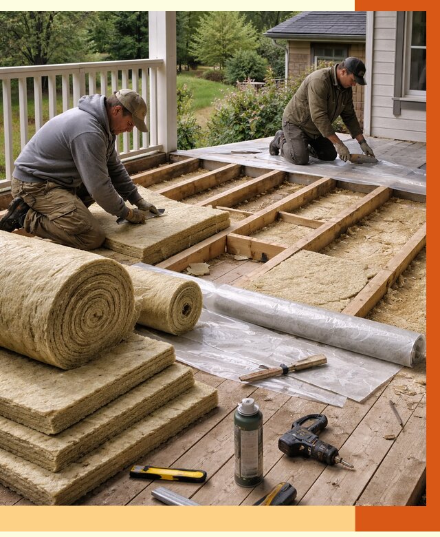 Утепление террасы в Великих Луках от 4342 руб./м2 — утеплить террасу под ключ | ТепломастерВкл