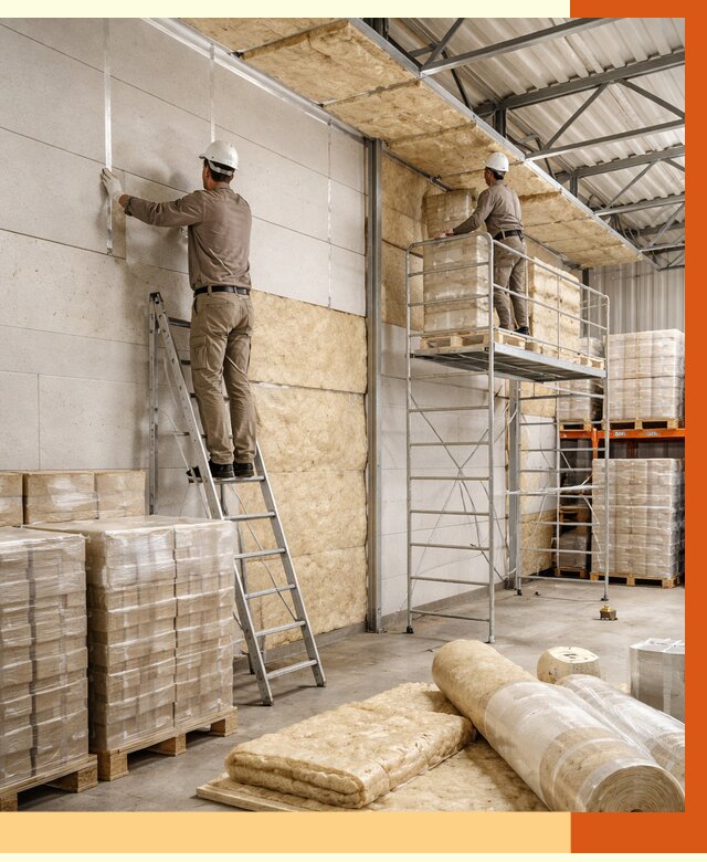 Утепление склада готовой продукции в Великих Луках от 2016 руб./м2 — комплексно | ТепломастерВкл