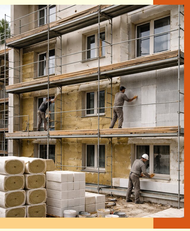 Утепление гостиницы в Великих Луках от 7443 руб./м2 — комплексно, ППУ, под ключ | ТепломастерВкл