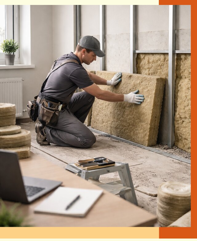 Утепление офиса в Великих Луках от 4652 руб/м2 — комплексное утепление офиса под ключ | ТепломастерВкл