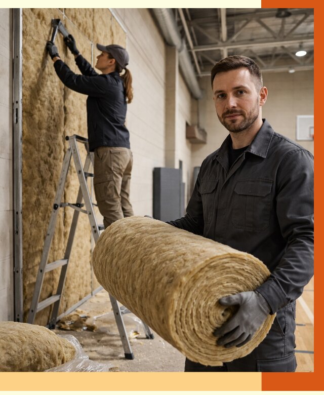 Утепление спортзала в Великих Луках от 7753 руб/м2 — комплексное утепление под ключ | ТепломастерВкл