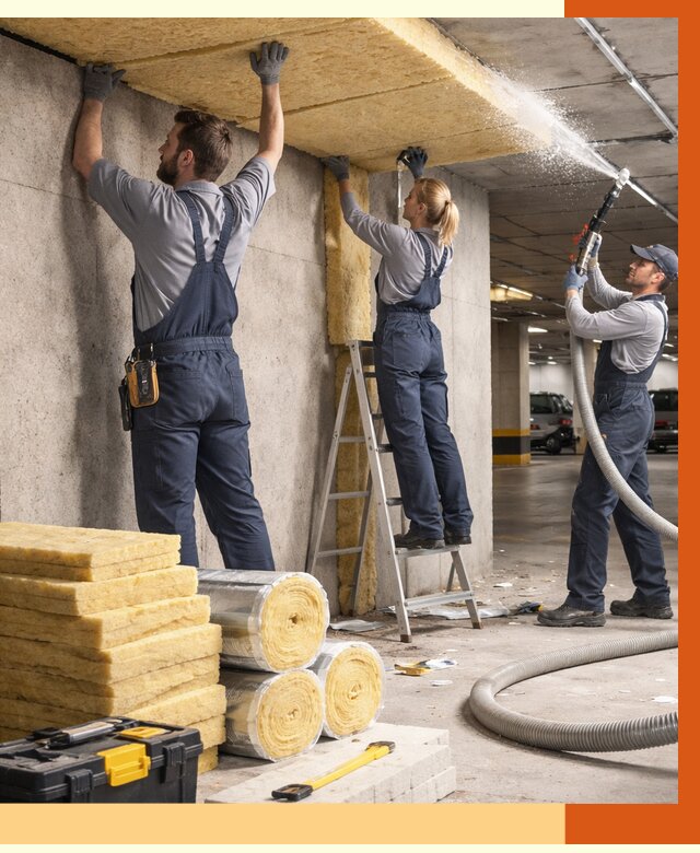 Утепление паркинга в Великих Луках от 7029 руб./м2 — работы под ключ | ТепломастерВкл