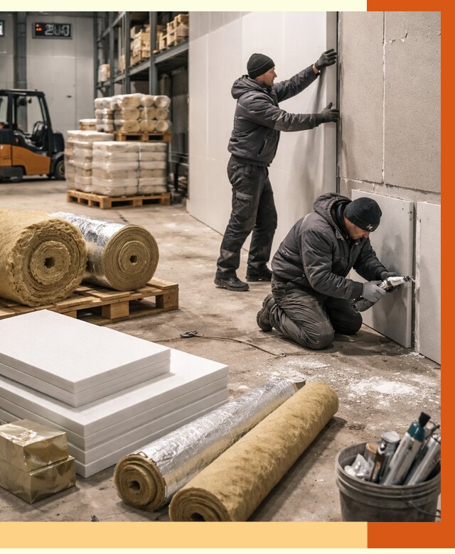 Утепление холодного склада в Великих Луках от 8786 руб/м2 — комплексное под ключ | ТепломастерВкл