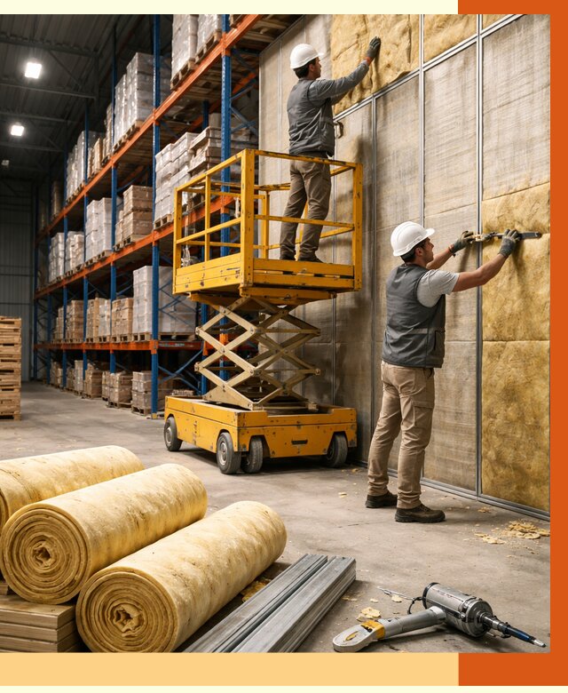 Утепление торгового склада в Великих Луках от 3308 руб/м2 — комплексно и под ключ | ТепломастерВкл