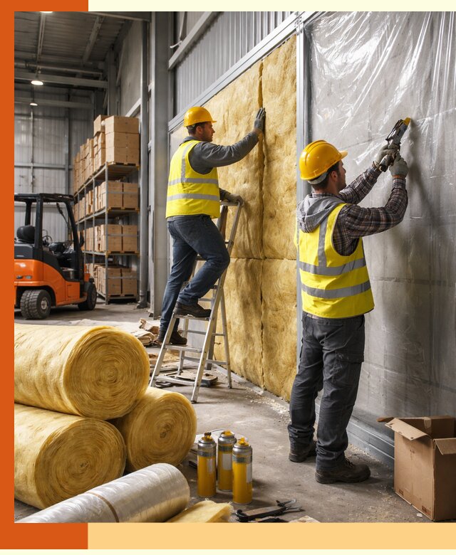 Утепление склада с техникой в Великих Луках под ключ