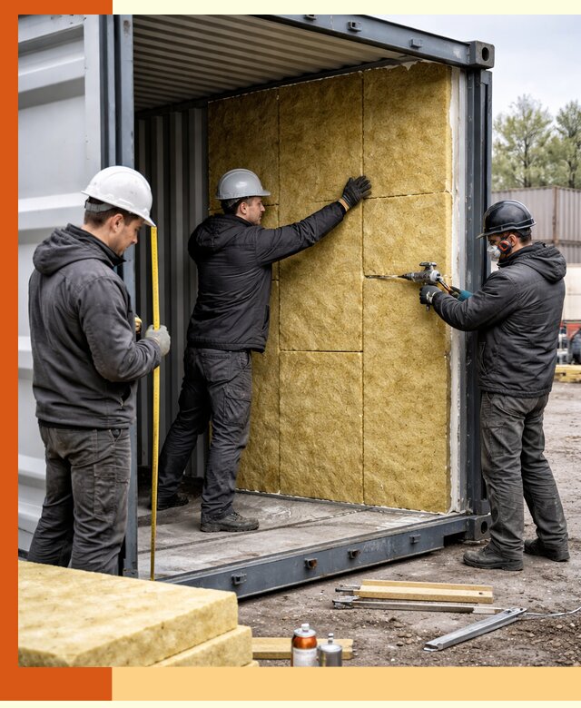 Утепление морского контейнера в Великих Луках: надежная теплоизоляция и защита