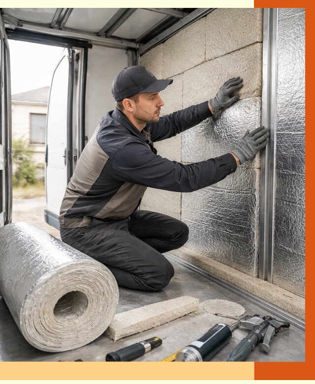 Утепление фургона рефрижератора в Великих Луках от 12921 руб./м² под ключ | ТепломастерВкл