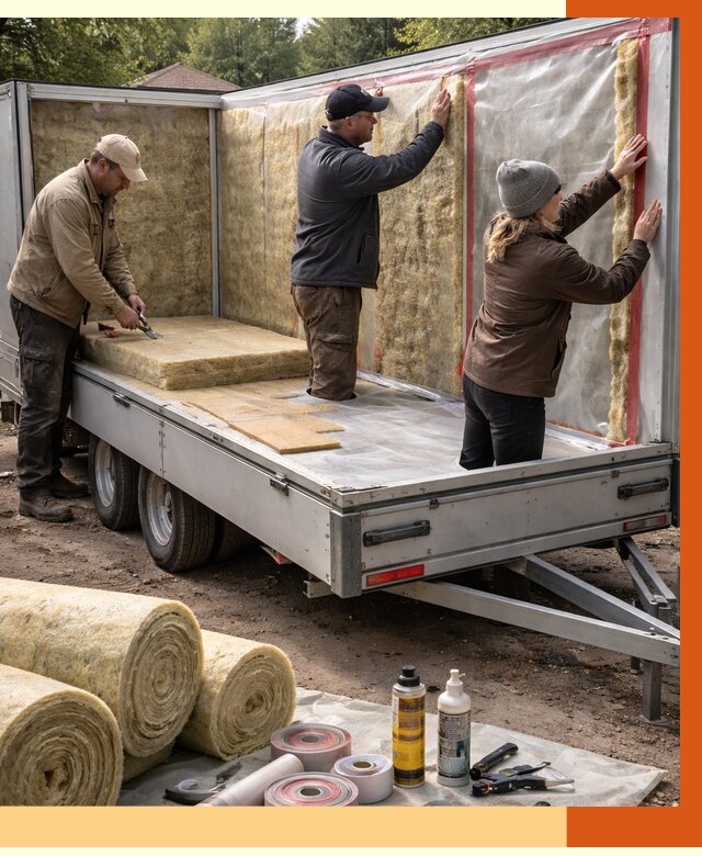 Утепление прицепа в Великих Луках под ключ от 12921 руб. — комплекс от ТепломастерВкл