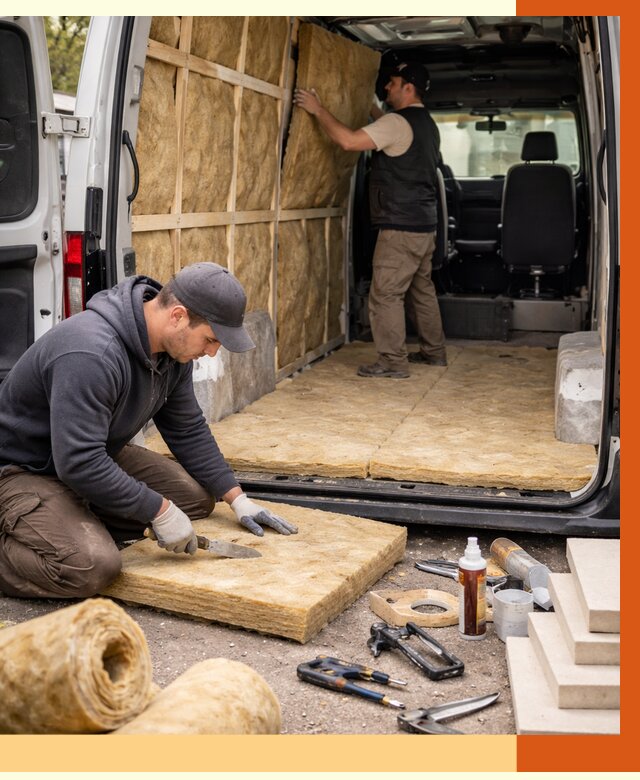 Утепление кемпера в Великих Луках под ключ от 12404 руб. — профессионально | ТепломастерВкл