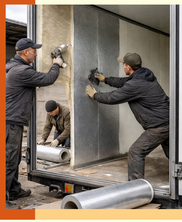 Утепление холодильного кузова в Великих Луках — монтаж и теплоизоляция