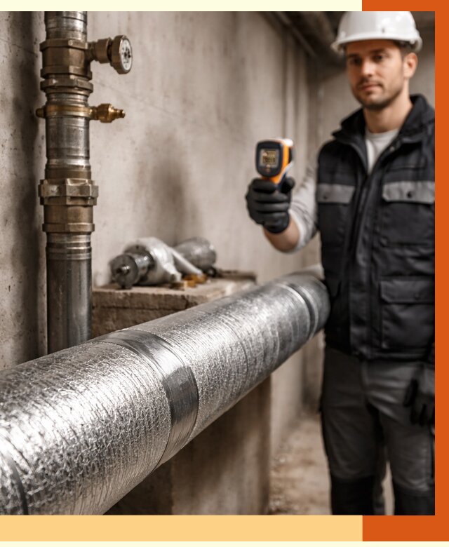 Утепление труб водоснабжения в Великих Луках от 8786 руб. за м² — услуги ТепломастерВкл