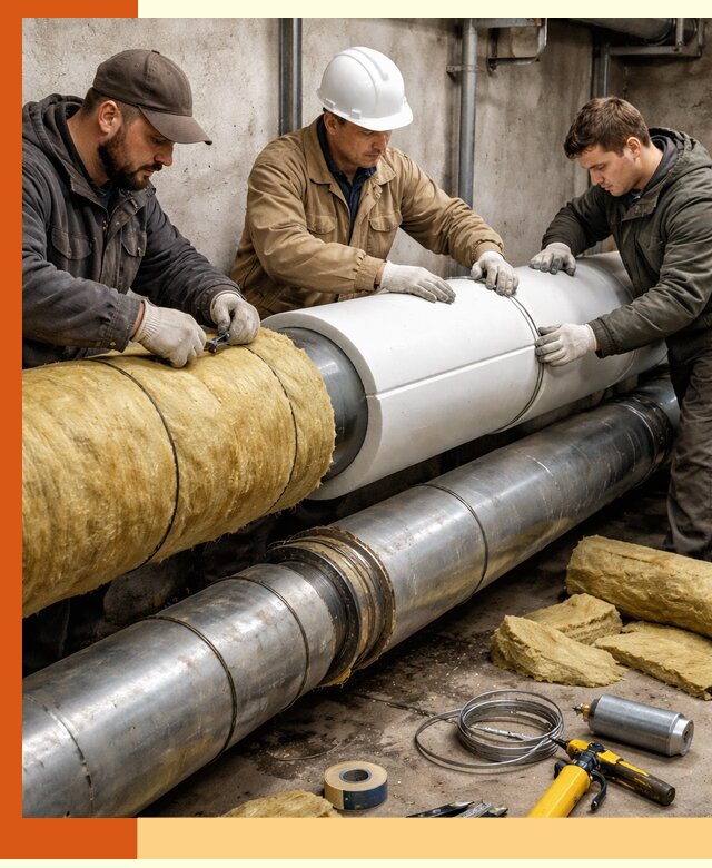 Утепление трубопровода в Великих Луках с гарантией энергоэффективности