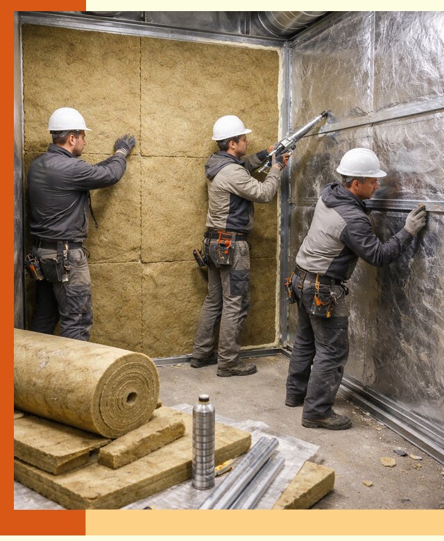 Утепление венткамеры в Великих Луках — качественная теплоизоляция и шумопоглощение