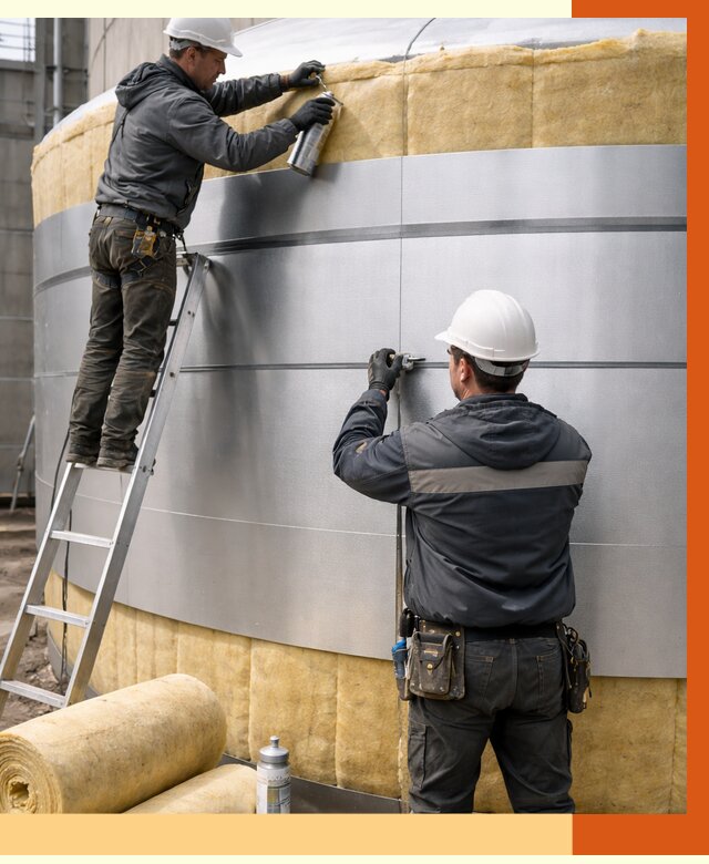 Утепление цистерны в Великих Луках пенополиуретаном от 14989 руб. под ключ | ТепломастерВкл