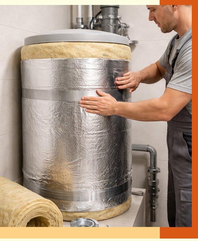 Утепление бойлера в Великих Луках от 4652 руб. под ключ | Утепление ППУ | ТепломастерВкл