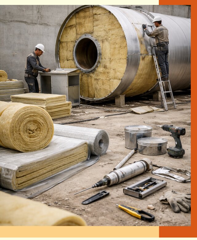 Утепление резервуара с топливом в Великих Луках от 28427 руб. под ключ | ТепломастерВкл